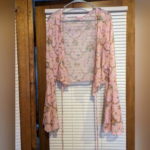 Plus size pastel wrap top